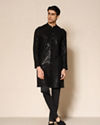 Manyavar Men Black Elegance Kurta Pajama