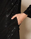 Manyavar Men Black Elegance Kurta Pajama