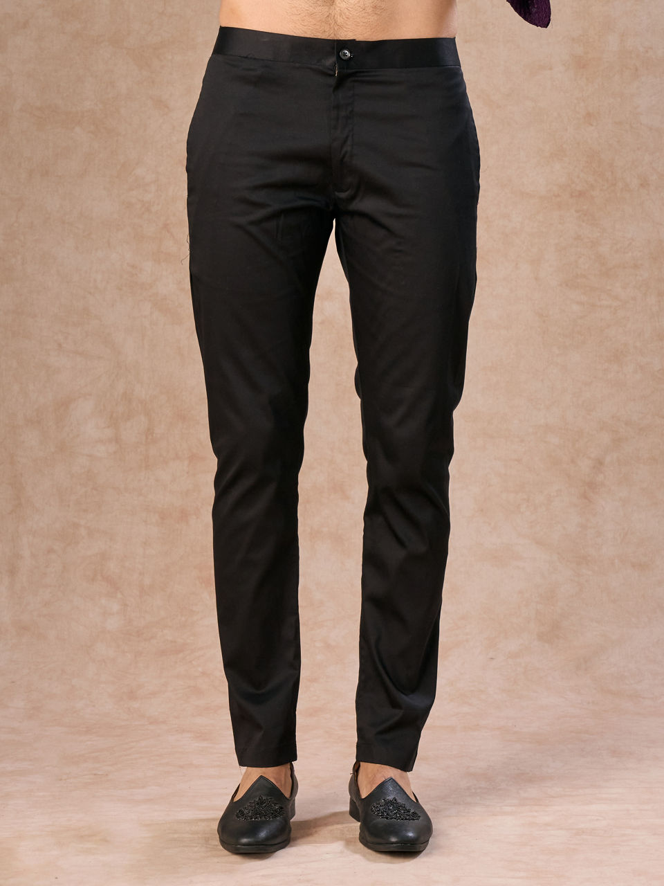 Manyavar Men Wine Viscose Kurta Pajama