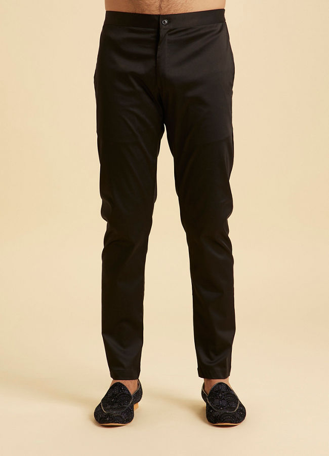 Manyavar Men Radiant Dark Blue Kurta Pajama