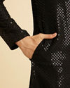 Manyavar Men Black Elegance Kurta Pajama