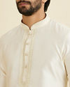 Manyavar Men Creamy Delight Kurta Pajama