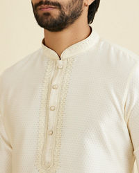 Manyavar Men Creamy Delight Kurta Pajama