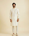 Manyavar Men Creamy Delight Kurta Pajama