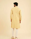 Manyavar Men Saffron Yellow Adorned Kurta Pajama