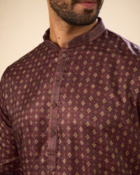 Manyavar Men Exquisite Brown Kurta Pajama