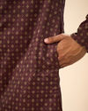 Manyavar Men Exquisite Brown Kurta Pajama