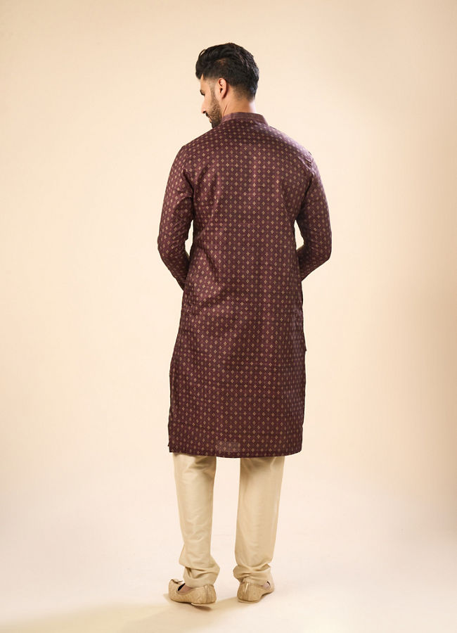 Manyavar Men Exquisite Brown Kurta Pajama