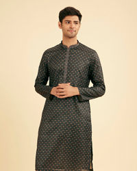 Manyavar Men Teal Green Elegance Kurta Pajama