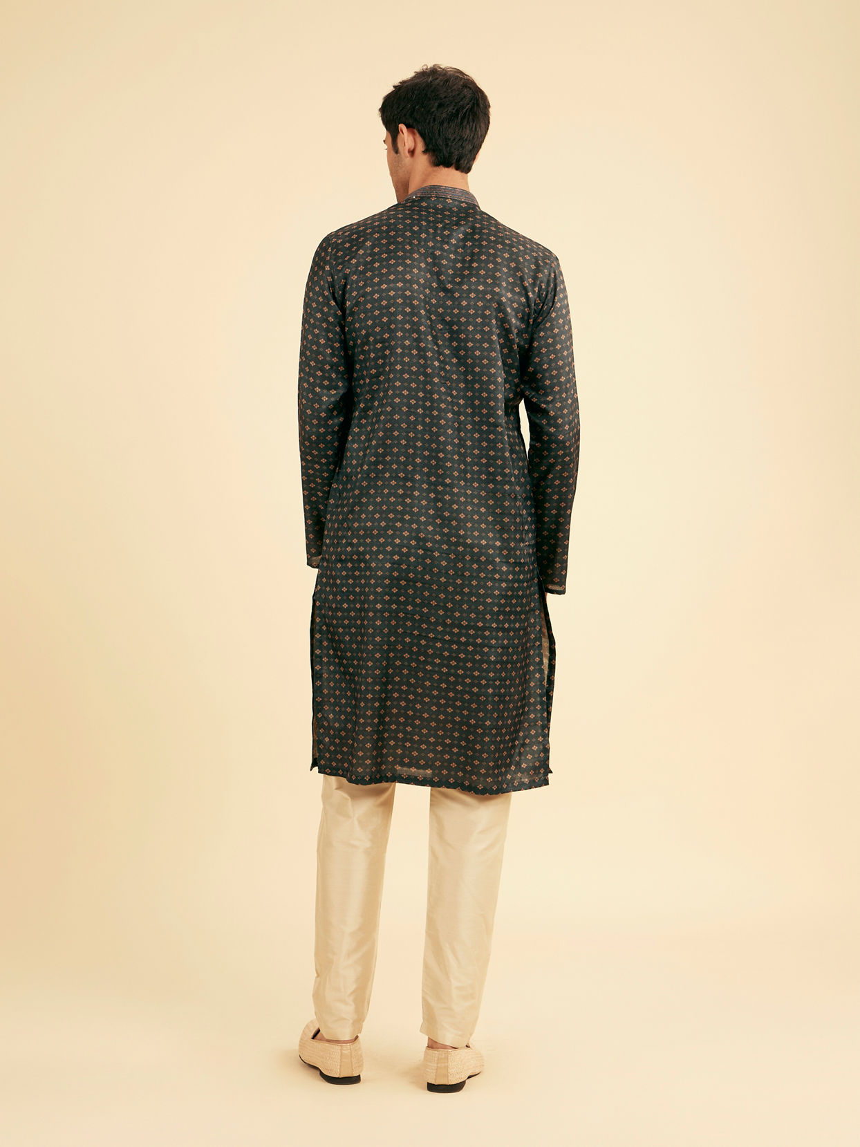 Manyavar Men Teal Green Elegance Kurta Pajama