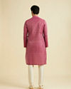 Manyavar Men Radiant Rani Pink Ensemble Kurta Pajama