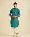 Manyavar Men Emerald Elegance Kurta Pajama