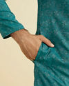Manyavar Men Emerald Elegance Kurta Pajama