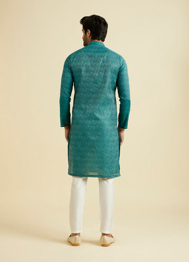 Manyavar Men Emerald Elegance Kurta Pajama