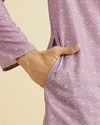 Manyavar Men Lilac Elegance Kurta Pajama