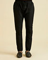 Manyavar Men Black Elegance Kurta Pajama