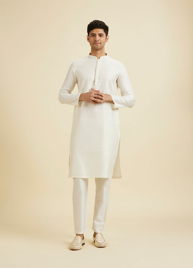 Manyavar Men Cream Charisma Kurta Pajama