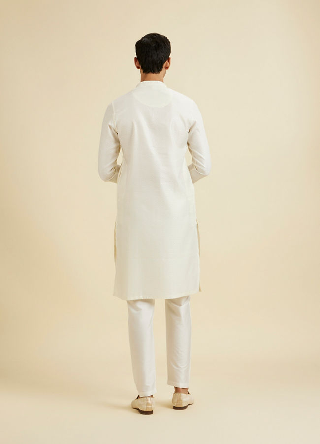 Manyavar Men Cream Charisma Kurta Pajama