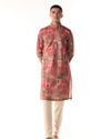 Manyavar Men Coral Charm Kurta Pajama