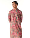 Manyavar Men Coral Charm Kurta Pajama