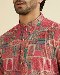 Manyavar Men Coral Charm Kurta Pajama