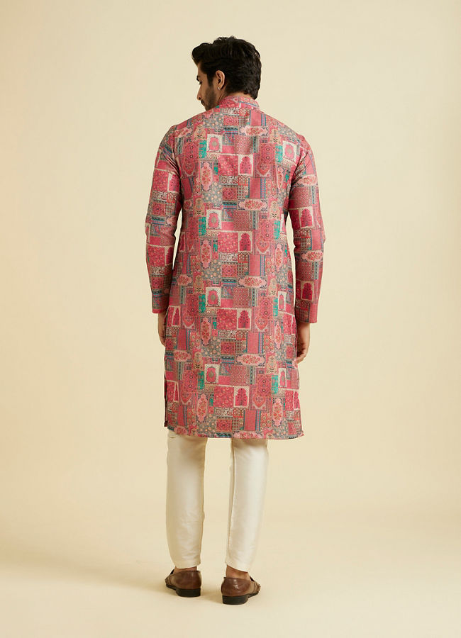 Manyavar Men Coral Charm Kurta Pajama