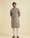 Manyavar Men Beige Elegance Kurta Pajama