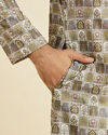 Manyavar Men Verdant Delight Kurta Pajama