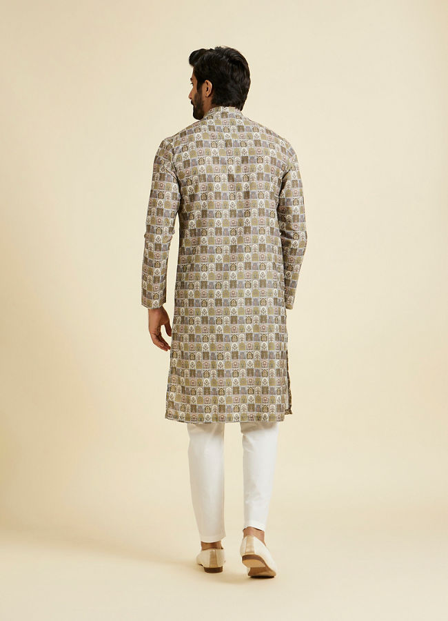 Manyavar Men Verdant Delight Kurta Pajama