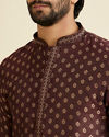 Manyavar Men Elegant Brown Kurta Pyjama