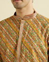 Manyavar Men Majestic Mustard Kurta Pajama