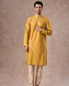 Manyavar Men Sunset Mustard Elegance Kurta Pajama