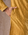 Manyavar Men Sunset Mustard Elegance Kurta Pajama