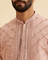 Manyavar Men Dusty Pink Regal Kurta Pajama
