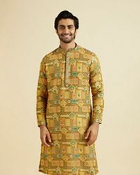 Manyavar Men Emerald Elegance Kurta Pajama