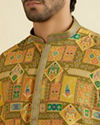 Manyavar Men Emerald Elegance Kurta Pajama