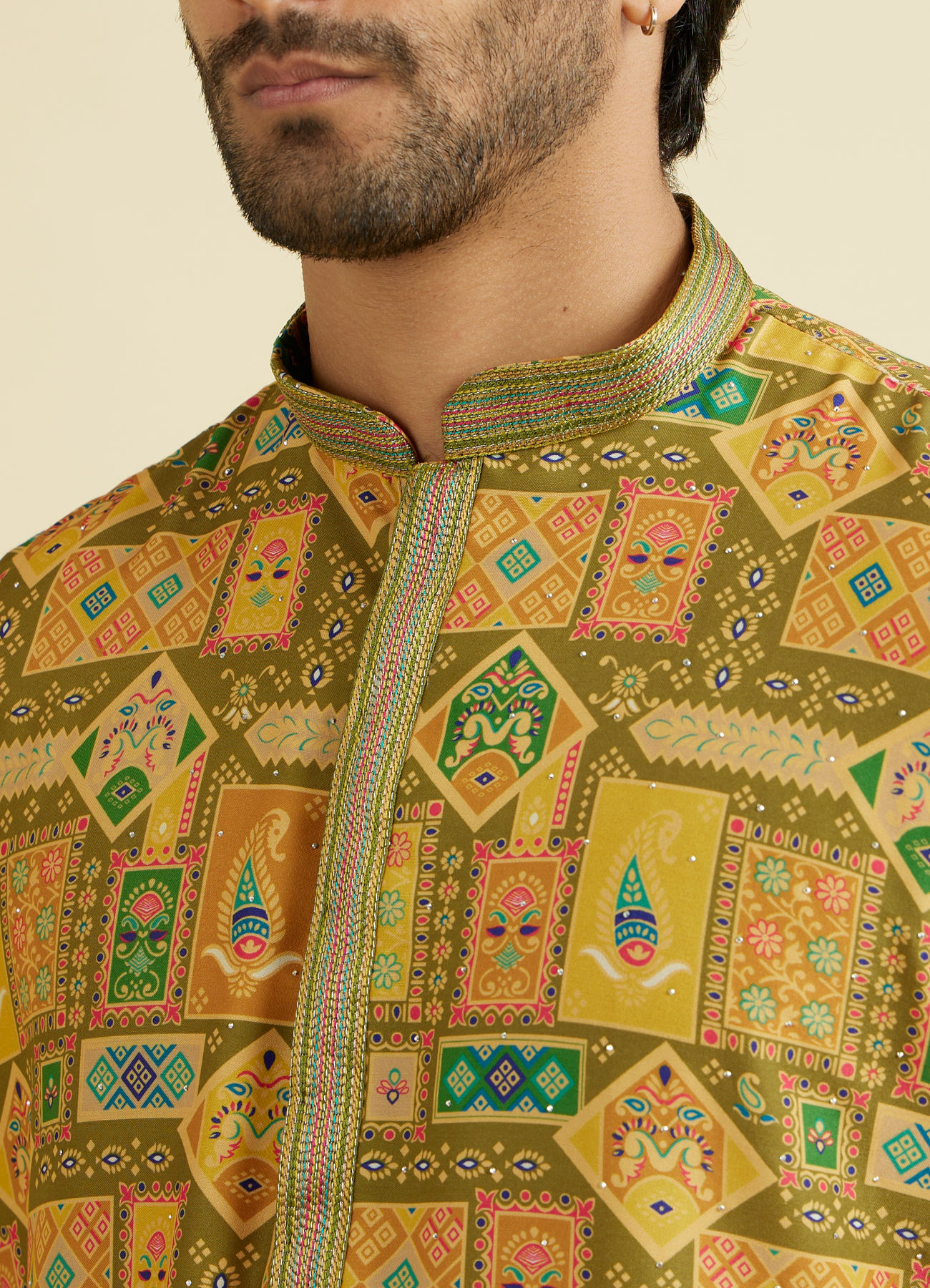 Manyavar Men Emerald Elegance Kurta Pajama