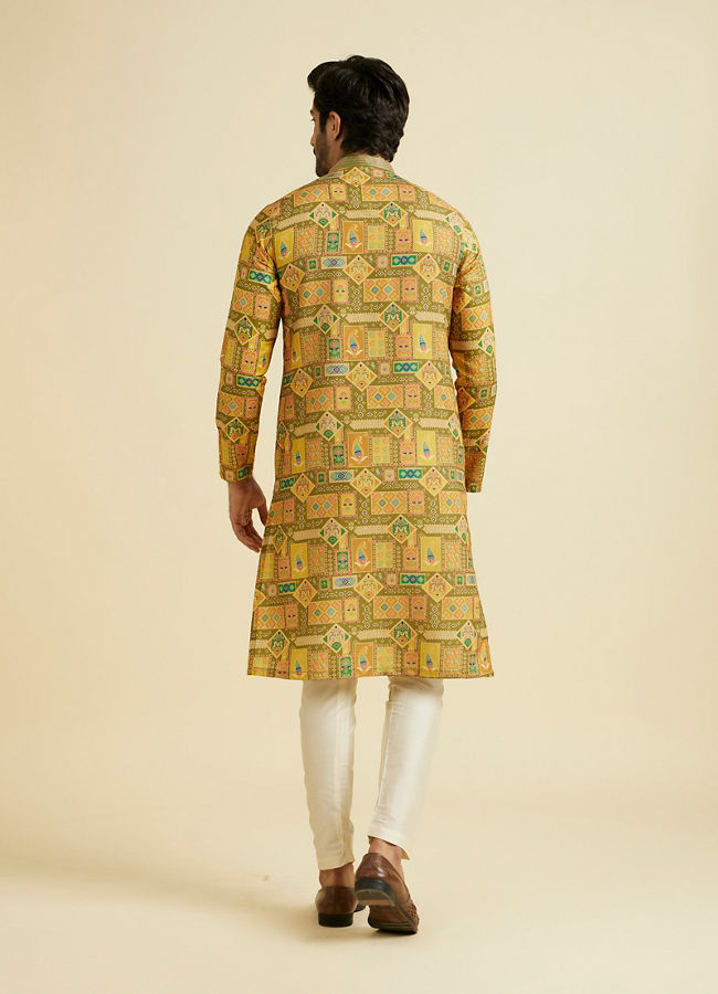 Manyavar Men Emerald Elegance Kurta Pajama