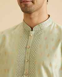 Manyavar Men Radiant Green Festivity Kurta Pajama