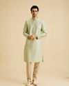 Manyavar Men Radiant Green Festivity Kurta Pajama