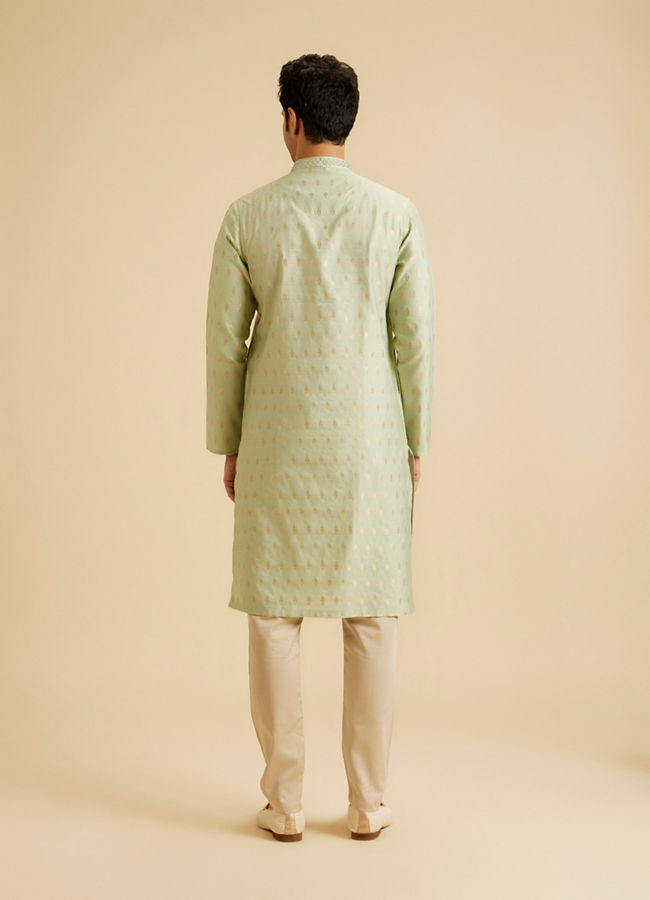 Manyavar Men Radiant Green Festivity Kurta Pajama