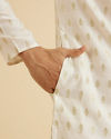 Manyavar Men Cream Elegance Kurta Pajama