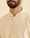Manyavar Men Beige Elegance Kurta Pajama
