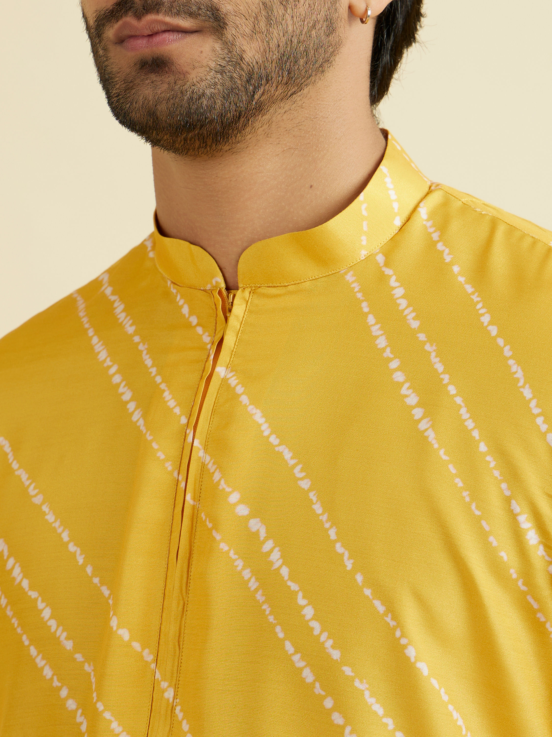Manyavar Men Sunburst Satin Kurta Pajama