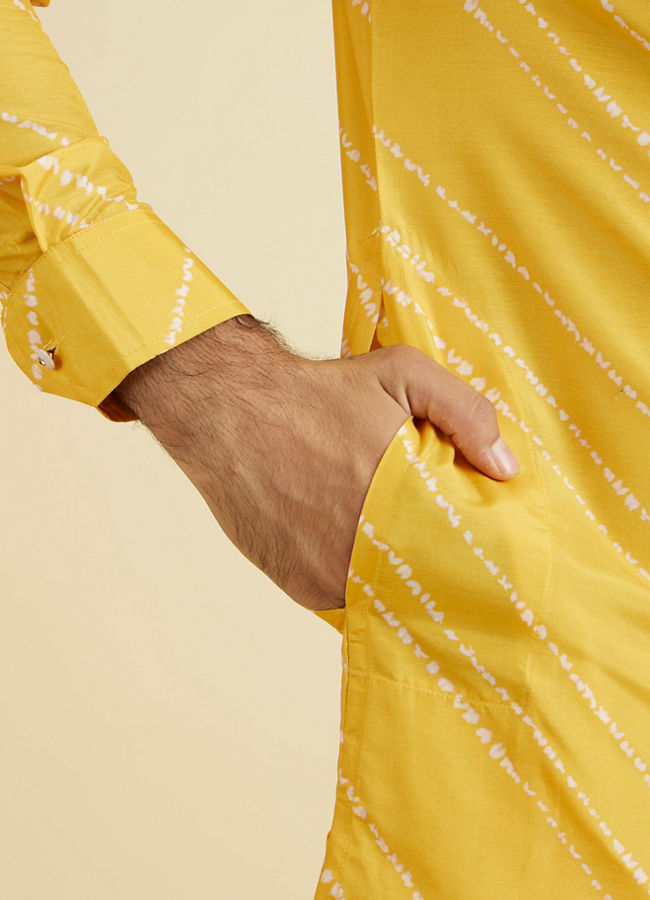 Manyavar Men Sunburst Satin Kurta Pajama