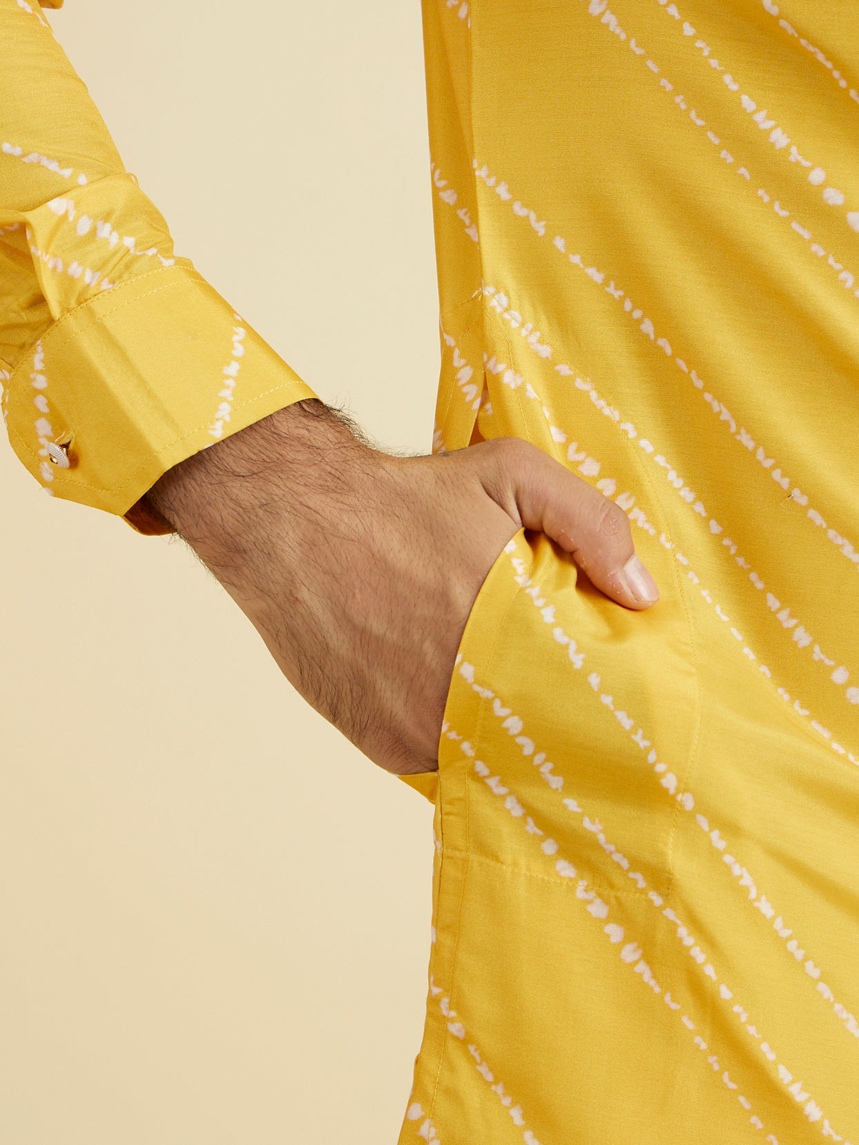 Manyavar Men Sunburst Satin Kurta Pajama