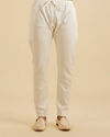 Manyavar Men Graceful Warm White Kurta Pajama