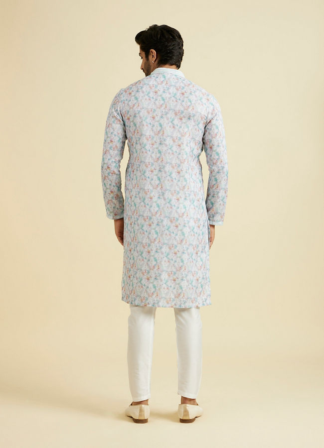 Manyavar Men Grey Elegance Kurta Pajama