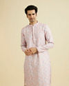 Glamorous Pink Kurta Pajama Ensemble