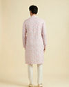 Manyavar Men Glamorous Pink Kurta Pajama Ensemble